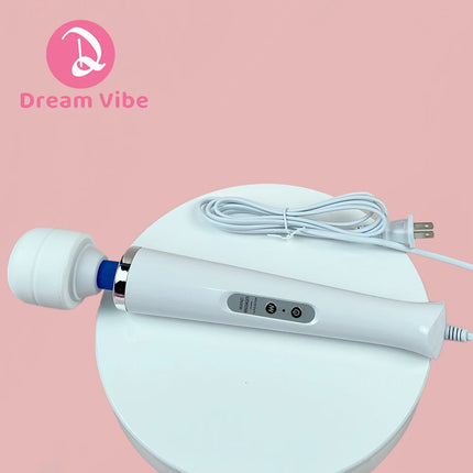 Mega Wand AC Powered Super Strong Vibrator Cabled Wired Powerful Handheld Wand Massager Sex Toy Sports Recovery Muscle Aches