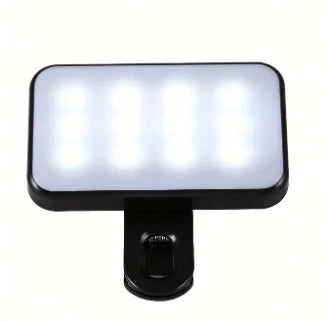 New Portable Mini Selfie Fill Light Rechargeable 3 Modes Adjustable Brightness Clip On For Mobile Phone Computer Fill Light