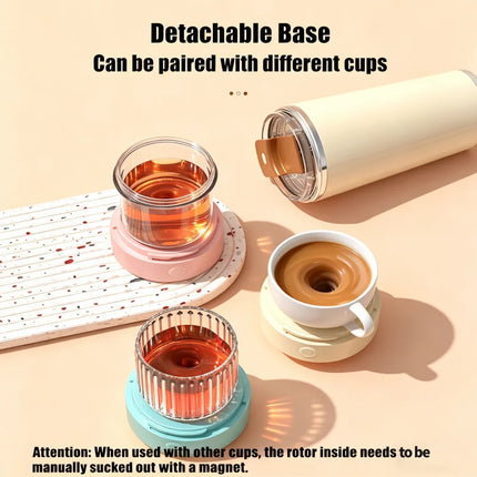 Electric 400ML Magnetic Automatic Mixing Cup USB Rechargeable Waterproof Milk Coffee Self Mixing Mug Suitable for Different Cups