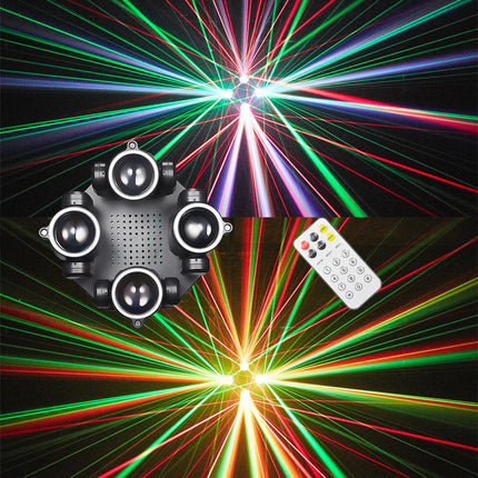 150W Laser Moving Head Beam Light RGBW 4-in-1 Effect Light DMX512 Remote Control DJ Disco Bar Dance Floor Christmas Party Light