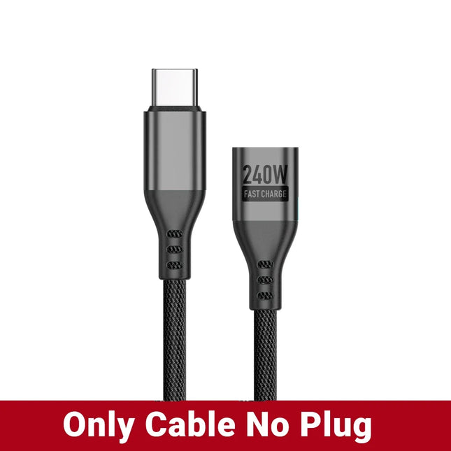 AUFU PD240W Magnetic Type C Cable For Macbook PC 5A Super Fast Charging Magnet USB-C Charger Data Cord For iPhone Samsung Xiaomi