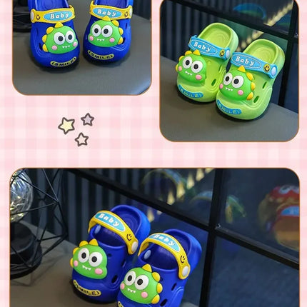 2025   Children's Slippers Cute Cartoon Girls Boys with Soft Soles Baby Bags Perforated Shoes Home and Baby Sandals***