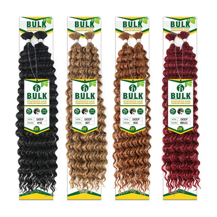 Julianna Bulk Synthetic Hair For Braiding Color 30 Blonde Deep Wave Bundles Boho Braids Synthetic Hair Extensions