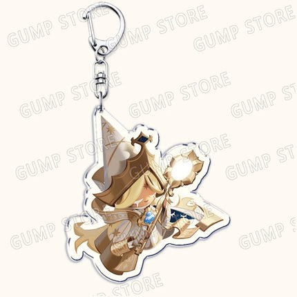 Cute Game Cookies Keychains for Accessories Shadow Milk Pure Vanilla Pomegranate Mystic Flour Burning Spice Keyrings Gamer Gifts