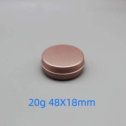 10 50 100pcs/lot Cosmetic Cream Jar Rose gold Aluminum box Candle Lipbalm Makeup Container Empty Aluminum Tin with Lid