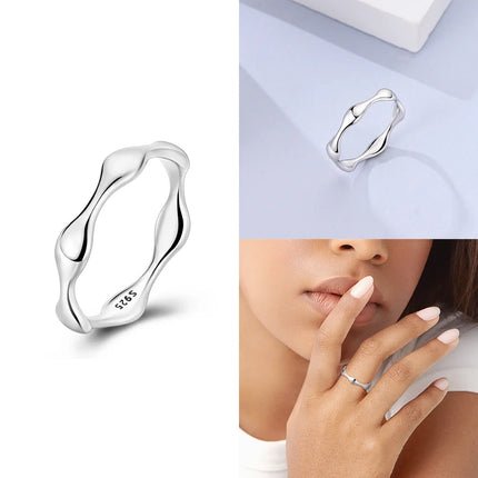 Original Romantic Heart-shaped White Zircon Shell Bowknot Rings 925 Sterling Silver  Women Jewelry Valentine's Day Birthday Gift