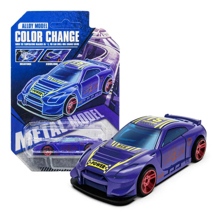1:64 Color Change Alloy Car Toys for Kids Temperature Sensing Inertial Pull Back Mini Racing Cars Model for Boys Children Gifts