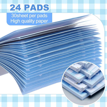 1pc Pink Bow Sticky Notes，Ins Style Self-Adhesive Tear-Off Notepad To Do List Stickers，Office School Memo Pad Reward Gift