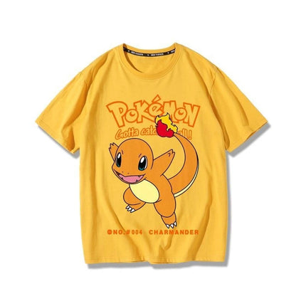 Pokémon Pikachu Gengar Magikarp T-shirt Cotton Tee Men's 2026 Summer Fashion Oversize Street Casual Y2K Tops Streetwear Clothing