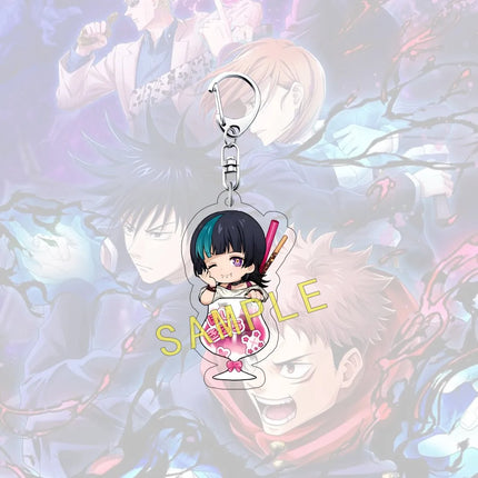 Anime JUJUTSU KAISEN 6cm Acrylic Cute Character Yuji Itadori Backpack Pendant Car Key Decoration Fan Gift Keychain