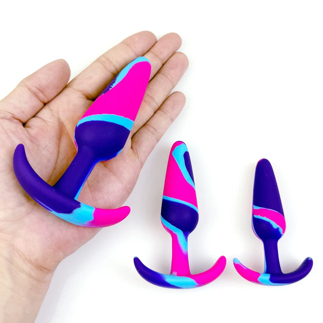 Silicone Colored Butt Plug Starter Plug Anal Dilators Sex Toys For Adult Couples Prostate Massage Tools Dildo Butt And Anal Toys