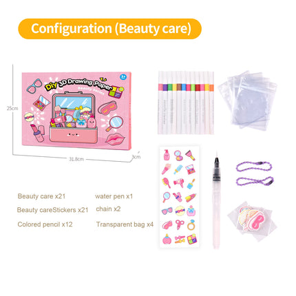 3D Foam DIY Squishy Kit for Kids, Parent-Child Interactive Toy, Fruit and Dessert Series Shapes