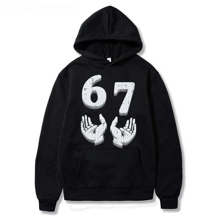 Bruh 67 Six Seven Funny Brainrot Meme Children's Hoodie Boys Girl Hooded Pullover Hiphop Streetwear Soft Casual Warm Sweatshirt