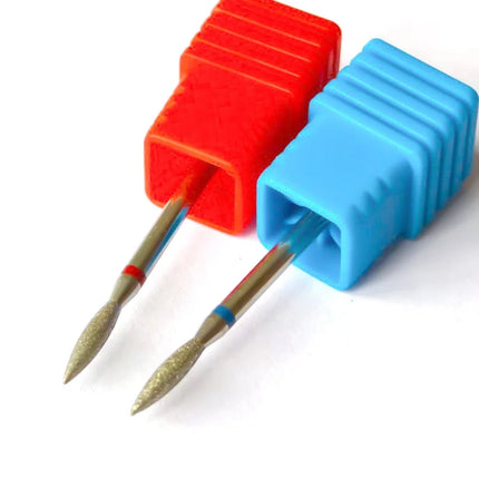 MagiBling Diamond Nail Drill Bits for Efile Buffer Manicure Left Right Rotary Cuticle Nail Corner Polish DIY Nails Tools 3/32"