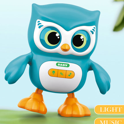 Cute Animals Electronic Toy, Owl Duck Pet with Music Light Dancing Adjustable Volume Moving Robot Mode for Children