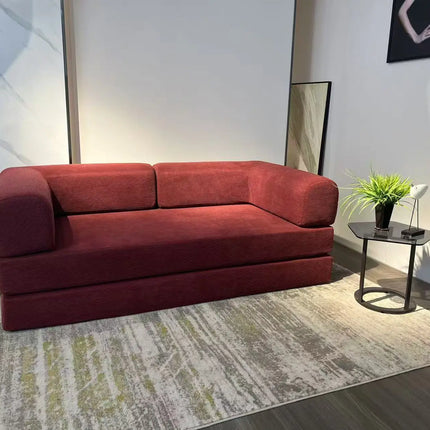 150CM Modern Style Air Compression Fabric Flannel Deformable Modular Couch for Living Room Sectional Composable  Sofa Bed