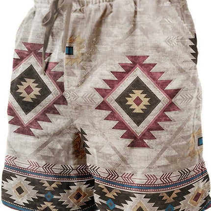 Men's Beach Pants Compass 3D Printed Shorts Men's Summer Breathable Shorts Fitness Street Shorts Men's Ropa Hombre
