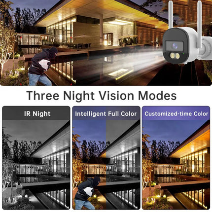 2K 5MP 5G WIFI Camera Tuya Outdoor IP66 Surveillance Security Protection Video IP Camera Wireless Human Detect CCTV Bullet Cam