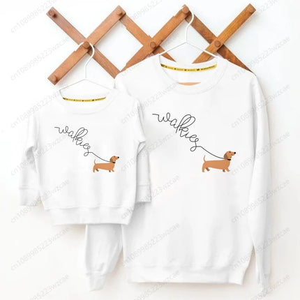 Girls Sweatshirts Kids Boys Dachshund Teckel Funny Cute Dog Animal Printed Hoodies Child Clothing Autumn Long Sleeve Clothes