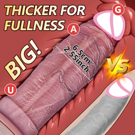 Thick Dildo Man Dick Vagina Massager Adult Women Lesbian Sex Toy Soft Silicone Penis StrapOn With Suction CupFemale Masturbation
