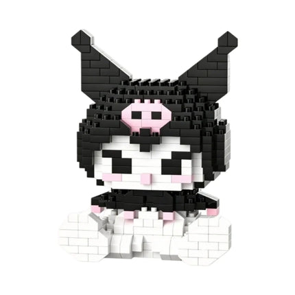 Sanrio Hello Kitty Kuromi My Melody Cinnamoroll Building Blocks Cartoon Figures Bricks Children's Assembly Toys Model Gift