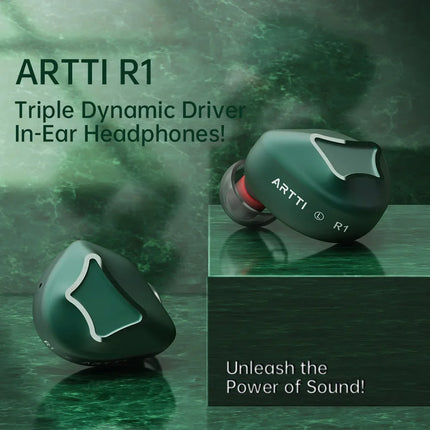 ARTTI R1 HIFI Earphone 2+1 Triple Dynamic Driver In-ear Music Headphone with Detachable 0.78 2pin Connector