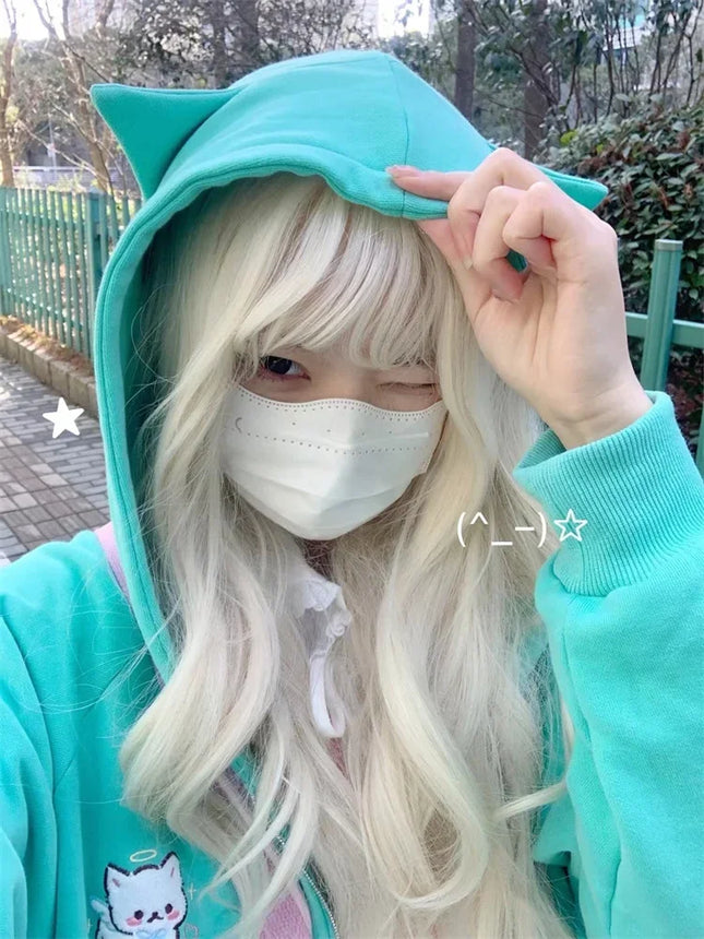 Kawaii Y2k Women Zip Up Vintage Gothic Streetwear Skeleton Print Hoodies 90s Harajuku Oversized Hip Hop Jacket Hoodie Clothes