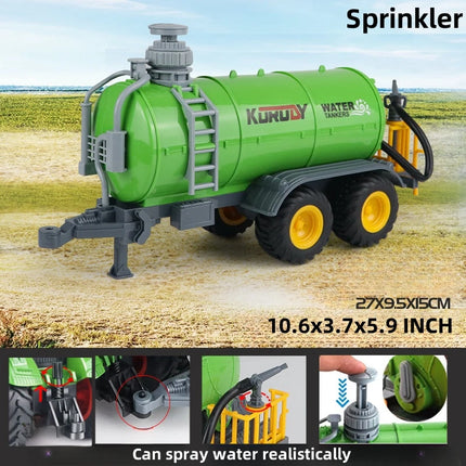 Large Scale Tractor Toys DIY Farmer Car Playset Toy Transport Trailer Engineering Birthday Gifts