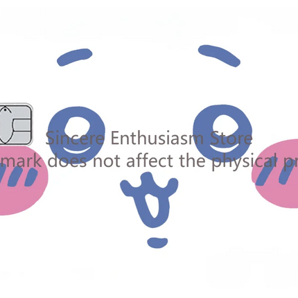 Cartoon Kawaii Chiikawas Credit Card Skin Stickers Cute Matte Sticker for VISA JCB Mastercard and Other IC Card Decorative