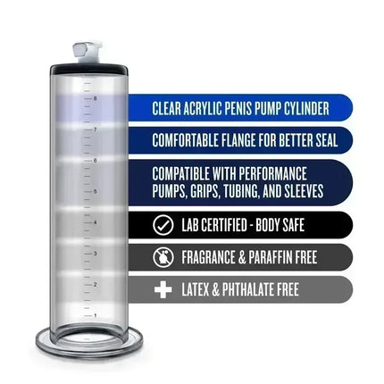 22/30cm Acrylic Penis Pump Accessories Vacuum Penis Enlarger Sex Toys For Man Cylinder Set Penis Enlargement Penile Trainer 18