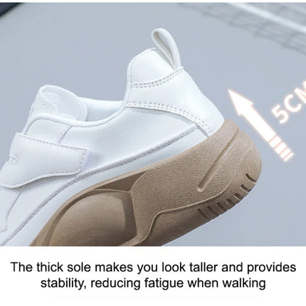Women's High Top Shoes Spring Soft Leather ComfortableTravel Sneakers Casual Antislip Shoes