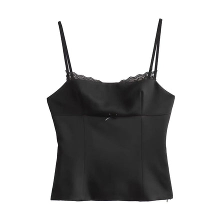 Summer Satin Crop Top Women Sleeveless Backless Tank Top Female Off Shoulder Corset Tops For Women Sexy Bustier Top Woman