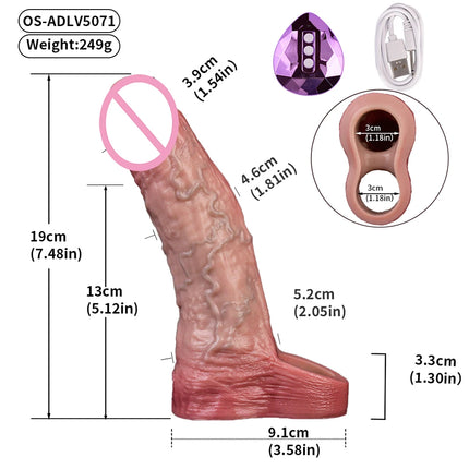 ORALSX Soft Vibrate Penis Sleeve Male Cock Cover Dick Enlarger Dildo Sheath Adult Sex Toys For Men Vaginal Anal Massger Condom