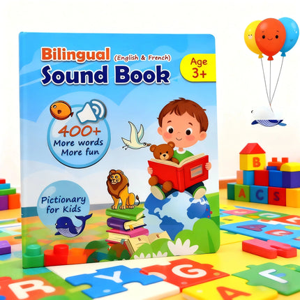 French English Bilingual Sound Book Learning Machine Touch Electronic Books French English Kids E Book Talking Educational Toy