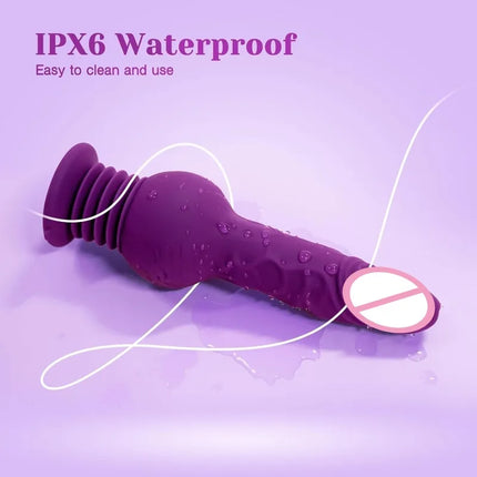 9.29 Inch Realistic Dildos Thrusting Dildo Vibrator G-Spot Anal Stimulation 10 Vibrating Modes Adult Toys Sex Toys for Women Men