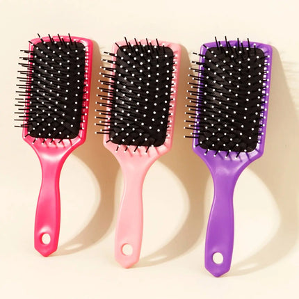 1PC Airbag Massage Hair Brush – Exfoliating Anti-Static Comb with ABS Plastic Handle, Styling Tool for Real Hair Wigs