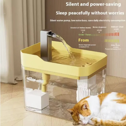 Cat Water Fountain: Automatic Pet Water Dispenser with Filters, Circulating and Flowing Water, Intelligent Design for Cats