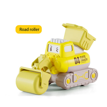 1pc Mini Excavators Fun Construction Car Toys Educational Children Cognitive Interactive Puzzle Toys Creative Excavator Toys Chr