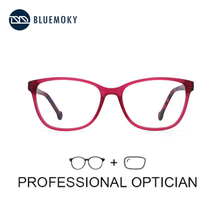 BLUEMOKY Acetate Prescription Eyeglasses Women Retro Progressive/Photochromic Optical Glasses Blue Light Protection Eyewear
