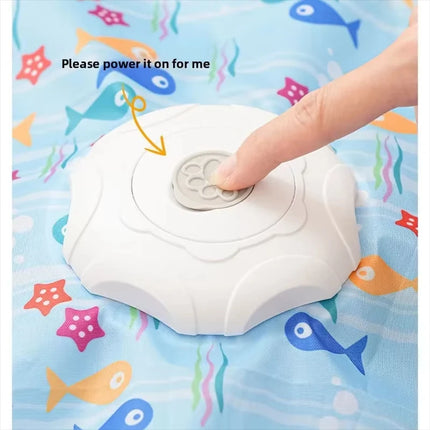 Cat hunting cover toy automatic turntable cat teasing stick pet game cover cat interactive toy hiding cover toy Mimi's favorite