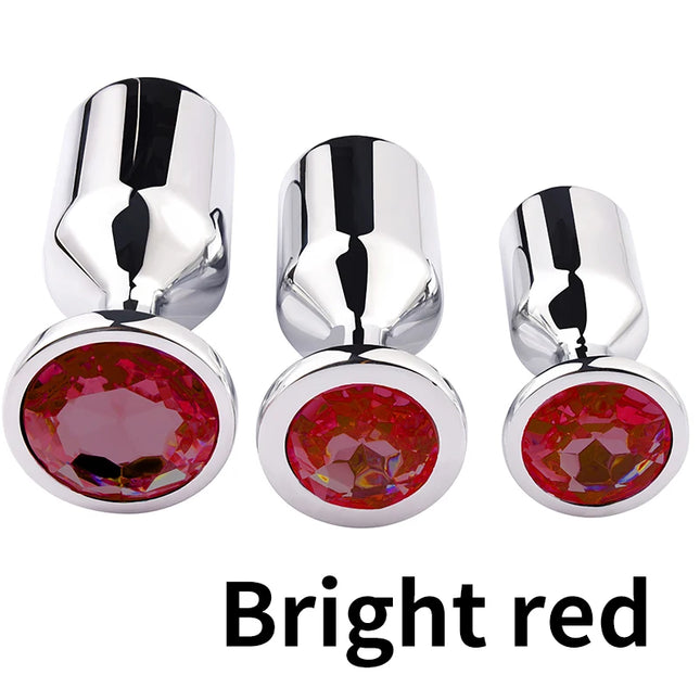 Runyu Sexy Adult Metal Anal Plug Penetration-Anal Adult Toys Fetish Butt Plug Sexy Gadgets Erotic Products But Plug SM Sex Toys