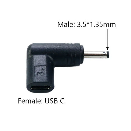 CLTGXXD USB Type C PD to DC Power Connector 5V 9V 12V 15V 19.5V USB C To DC Jack Plug Charging Adapter Converter for Tablet