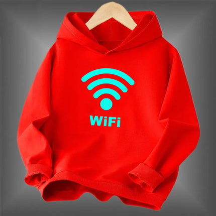 Young students Animal Spider Print clothes Fluorescent hoodie Boys Luminous long-sleeved Basic coat for Spring Autumn
