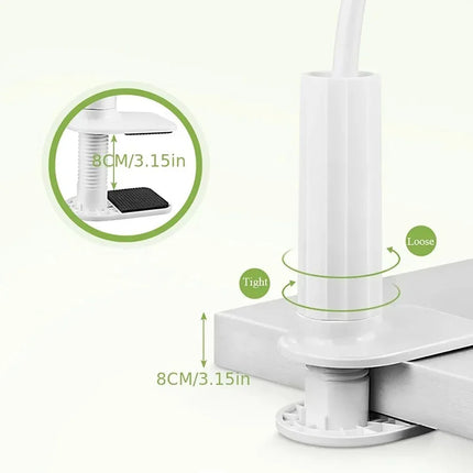 Lazy Gooseneck Long Arm Clip Bracket 360° Flexible Bedside Desktop Overhead Phone Holder For iPhone Samsung Live Stream