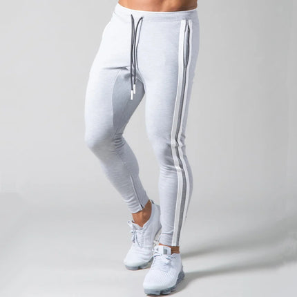 Black Joggers Sweatpants Men Casual Pants Gym Fitness Workout Sportswear Trousers Autumn Male Crossfit Running Sport Trackpants