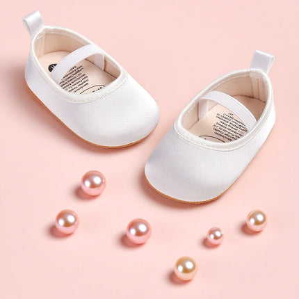 NEW Infant Baby Girls Mary Jane Princess Wedding Dress Shoes Toddler Crib Shoes Versatile baby princess shoes