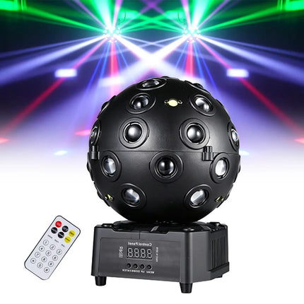 150W Magic Storm Rotating Ball Light DMX512 Sound Control Strobe Lamp Remote DJ KTV Bar Party Disco Club Stage Effect Lighting