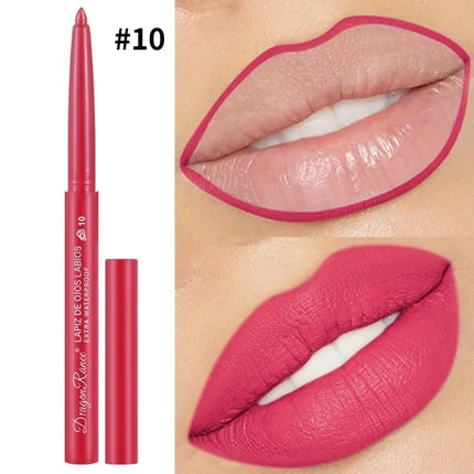 Lip Liner Lipstick Pen Waterproof Lasting Hook Line Lip Pen Matte Beginner Automatic Lips Liner Bean Paste Lip Contour Cosmetics