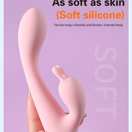 Powerful Double Head Rabbit Vibrators Vagina Clitoris Stimulator G-Spot Massager Sex Toys For Women Female Masturbator Sex Shop