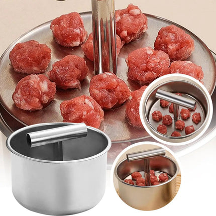 Meatball Making Set 6/12 Hole Press Meatball Maker Stainless Steel Meatball Maker Multifunctional Meat Maker Mold  Kitchen Tools
